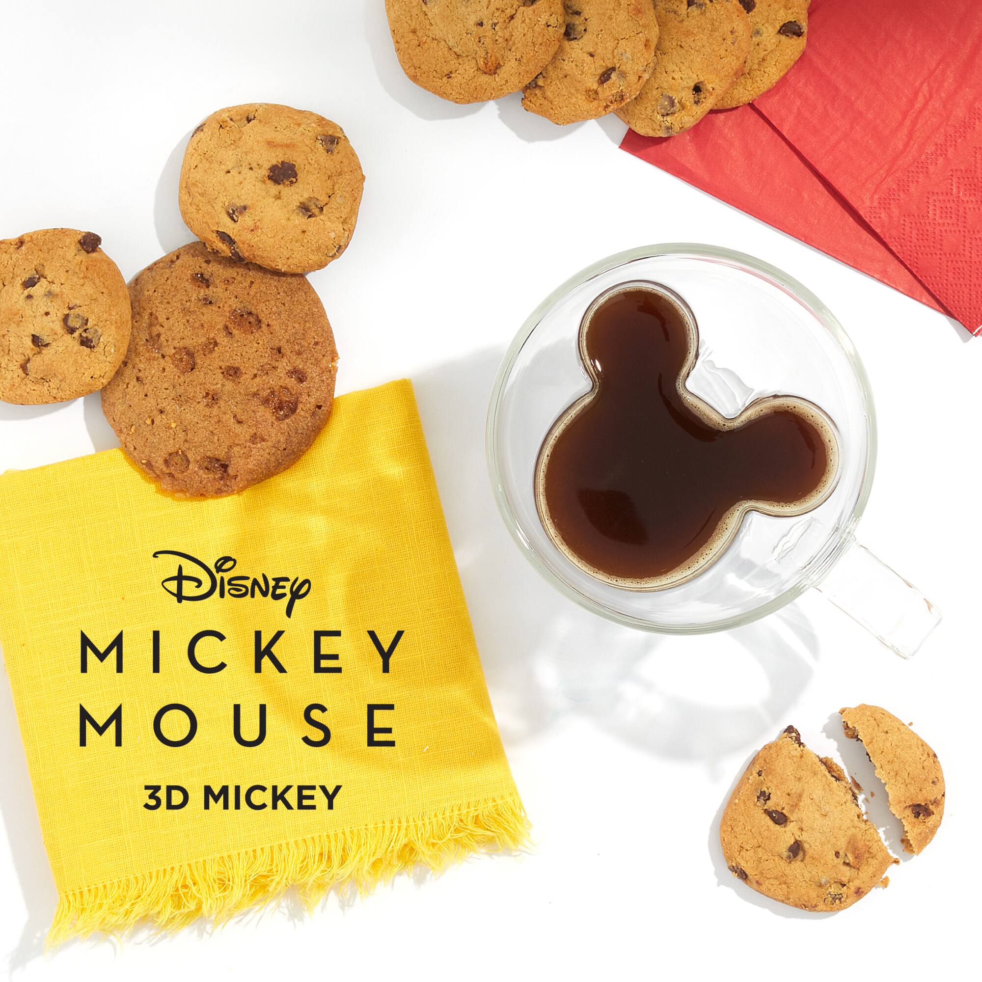 10oz. Disney® Mickey Mouse 3D Double Walled Glass Mugs, 2ct.